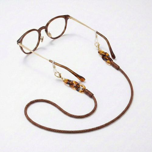 LOU Sleek Cord & Acetate 3-in-1 Glasses Chain 72CM - View 2 - VÉSU ATELIER