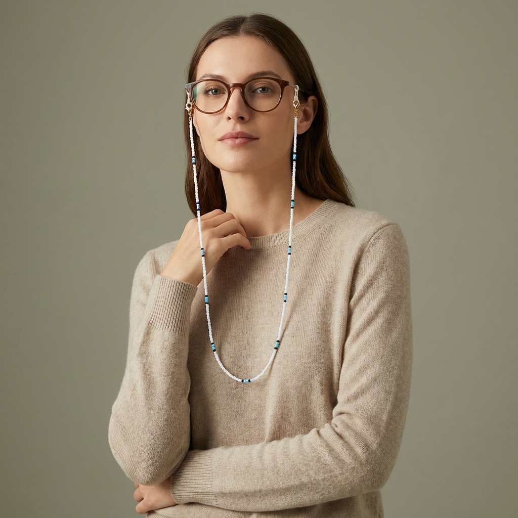 ALBA Delicate Seed Bead 3-in-1 Glasses Chain 72CM - VÉSU ATELIER