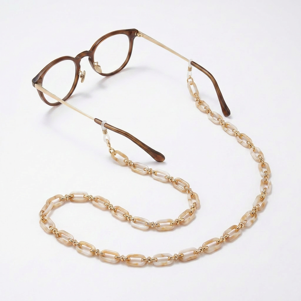 CLASSIC Artisan Acetate 3-in-1 Glasses Chain & Necklace - View 7 - VÉSU ATELIER