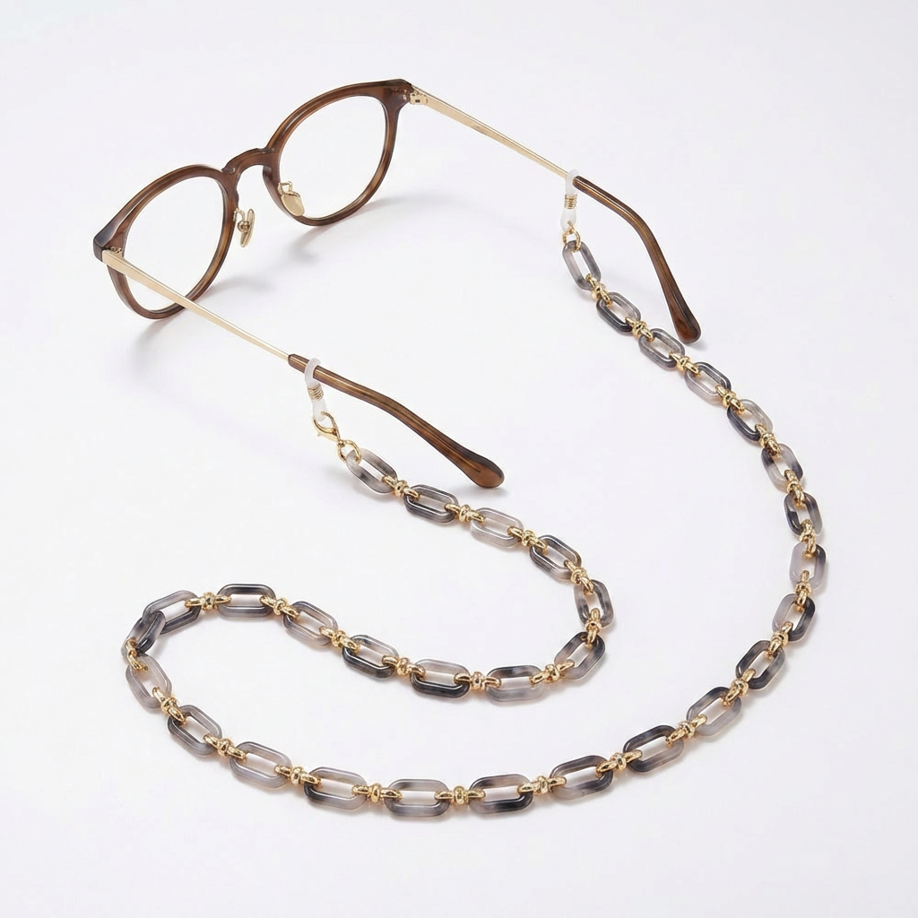 CLASSIC Artisan Acetate 3-in-1 Glasses Chain & Necklace - View 5 - VÉSU ATELIER