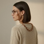 CLASSIC Artisan Acetate 3-in-1 Glasses Chain & Necklace - View 2 - VÉSU ATELIER